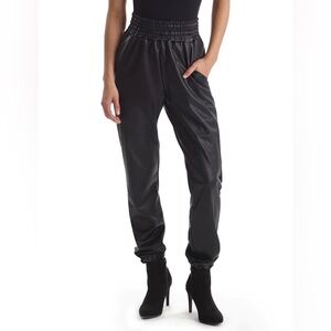 NWT Commando Faux Leather Jogger with Elastic Hem black Small